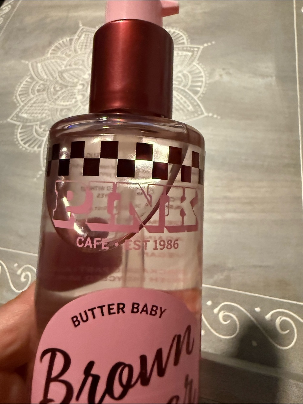 PINK Victoria's Secret Brown Sugar Body Oil — Pink Bottle - Picture 2 of 3
